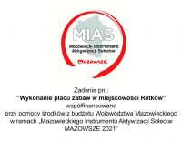 Tablica informacyjna MIAS w miejscowości Retków