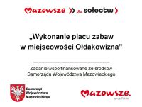 Tablica informacyjna MIAS w miejscowości Ołdakowizna