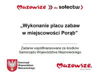 Tablica informacyjna MIAS w miejscowości Porąb