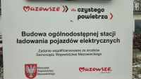 Budowa ogólnodostępnej stacji ładowania pojazdów elektrycznych - tablica