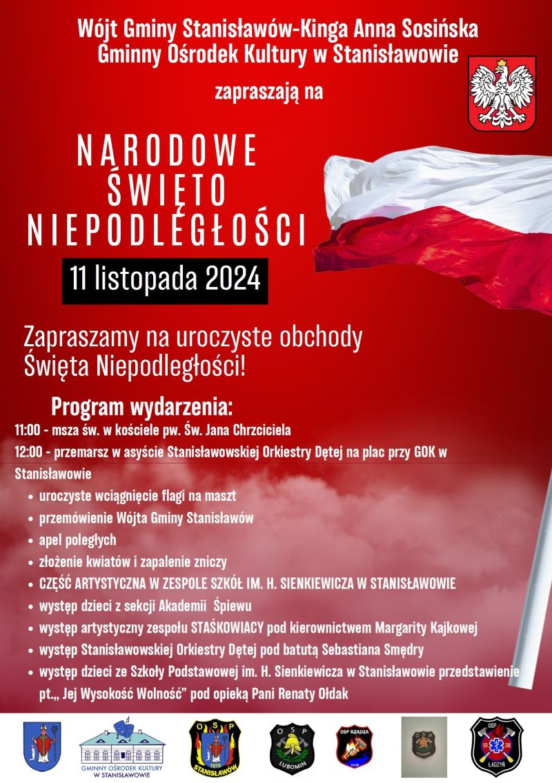 Plakat Narodowe Święto Niepodległośći