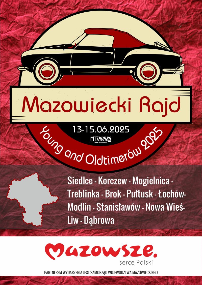 Plakata rajd Young and Oldtimerów 2025