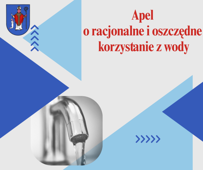 Apel o racjonalne korzystanie z wody