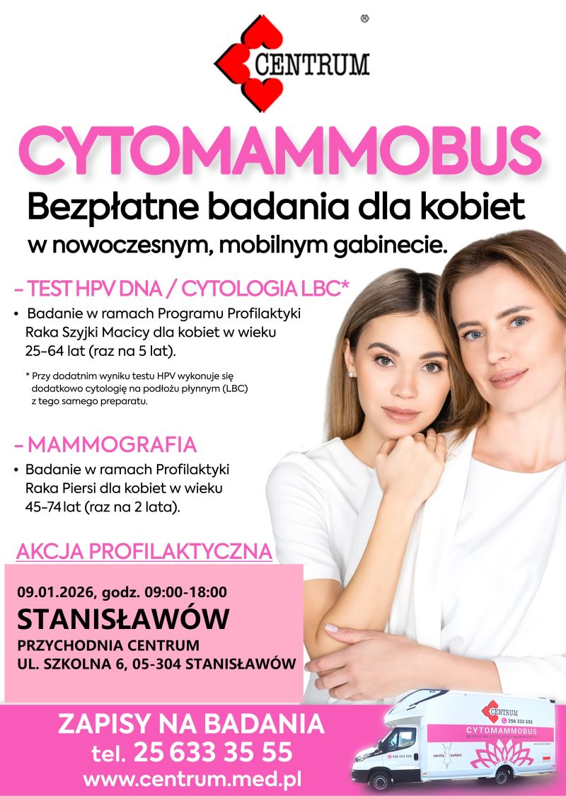 Bezpłatne badania dla kobiet w nowoczesnym mobilnym gabinecie w Stanisławowie