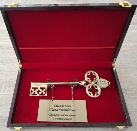 Gratulacje z okazji nadania praw miejskich dla miejscowości Stanisławów