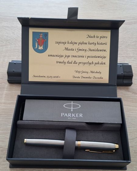 Gratulacje z okazji nadania praw miejskich dla miejscowości Stanisławów