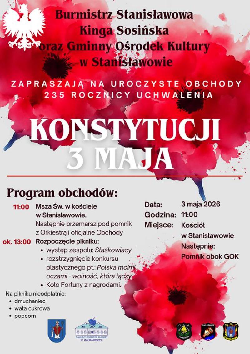 Święto Konstytucji 3 Maja w Gminie Stanisławów