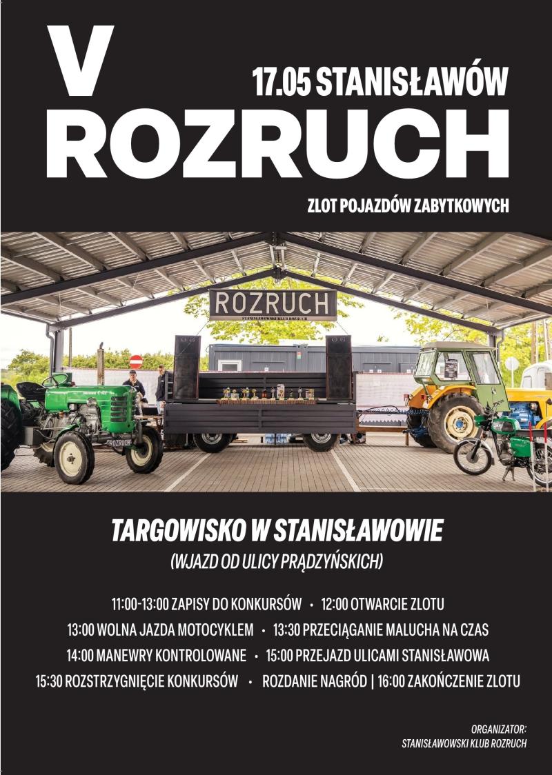 Plakat dot. V zlotu pojazdów zabytkowyc