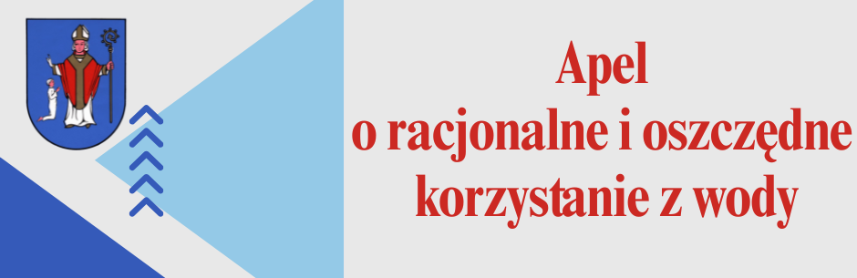 Apel o racjonalne i oszczędne korzystanie z wody!