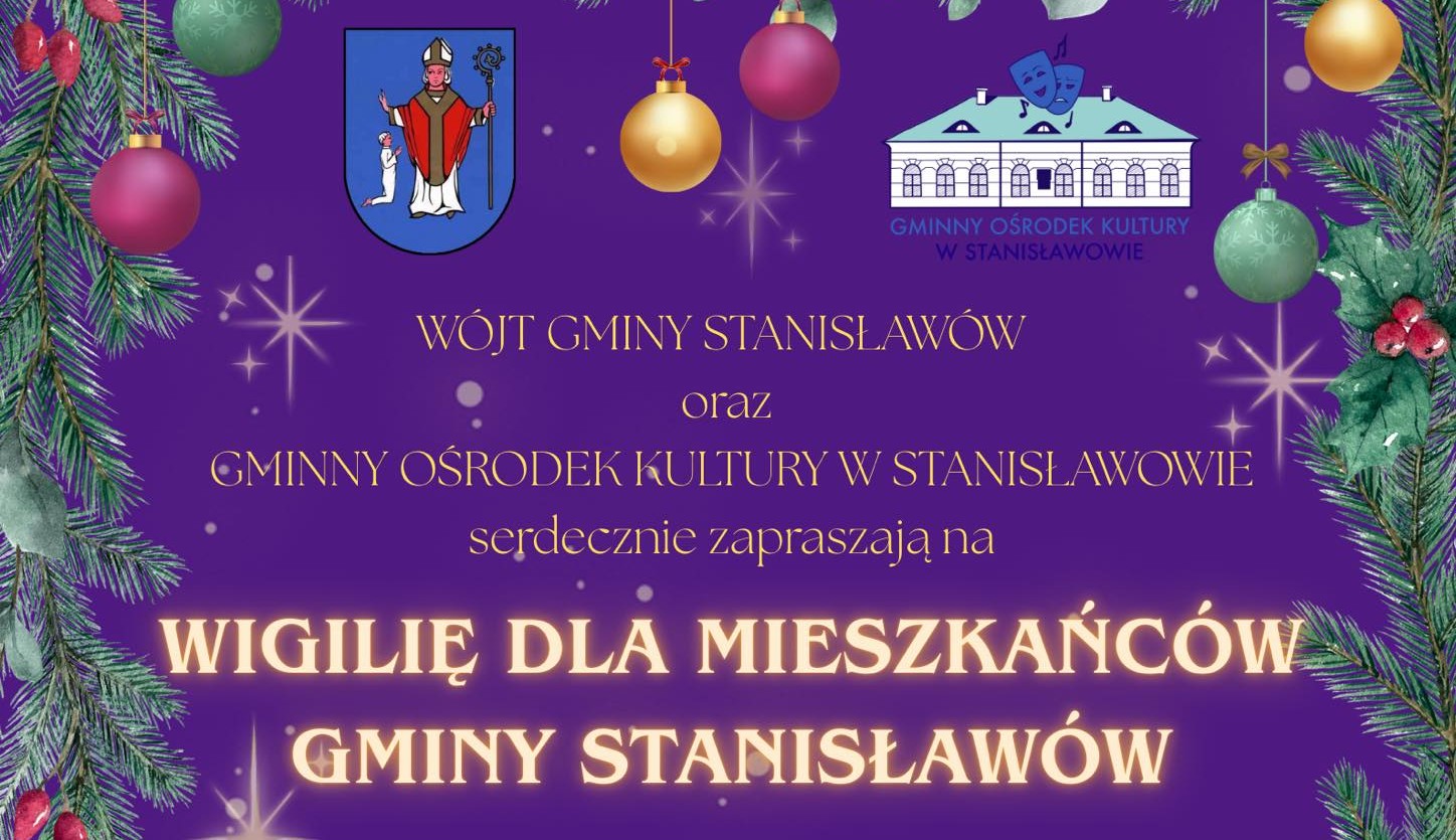 Plakat wigilia dla Mieszkańców