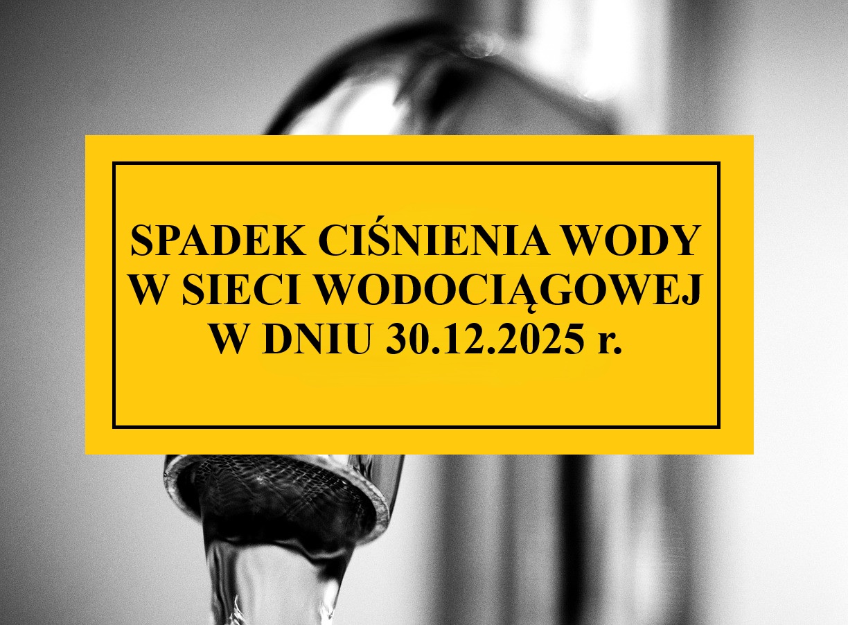 Spadek ciśnienia wody