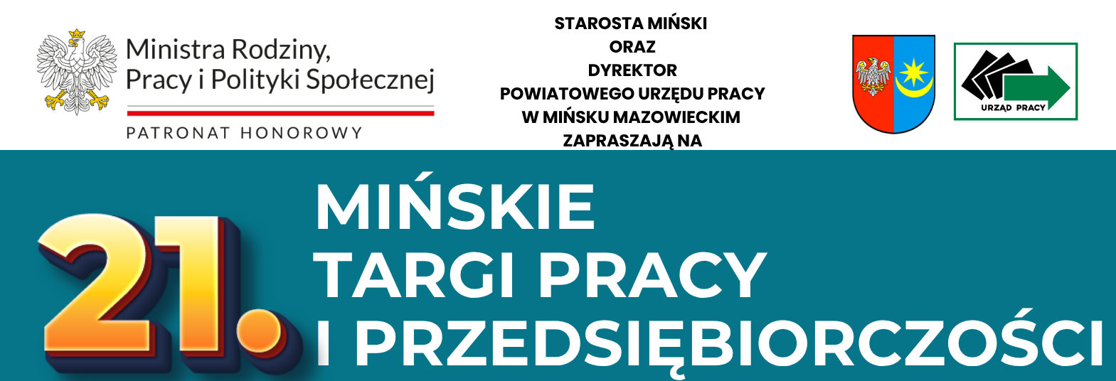 Zaproszenie na 21 Mińskie Targi Pracy i Przedsiębiorczości