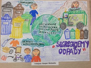 praca plastyczna - segregujemy odpady