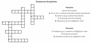 Konkurs "Świąteczna Krzyżówka"