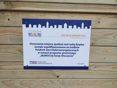 Miejsce spotkań nad rzeką Rządza już dostępne dla mieszkańców!